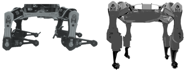 URDF vs Bittle zero rotation comparison